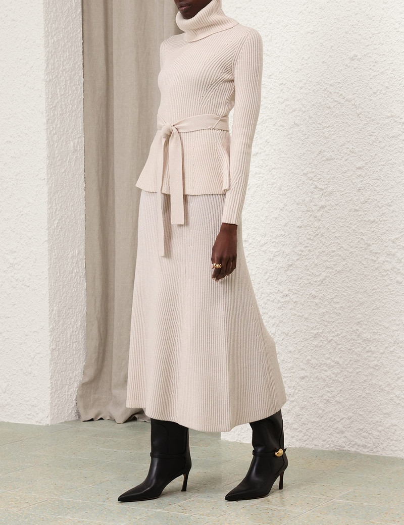 ILLUSTRATION PEPLUM SWEATER 3