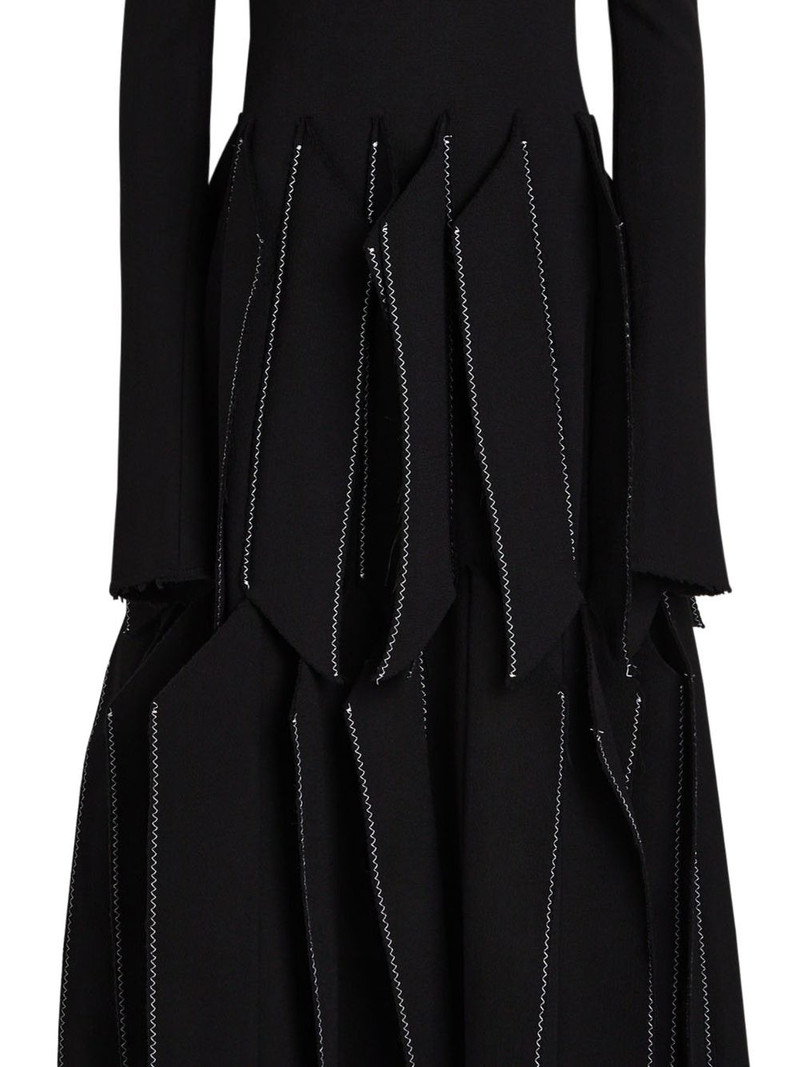 A.W.A.K.E. MODE panel contrast midi dress outlook