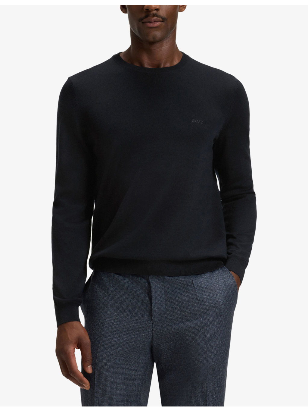 Embroidered-Logo Crewneck Knitted Wool Jumper - 3