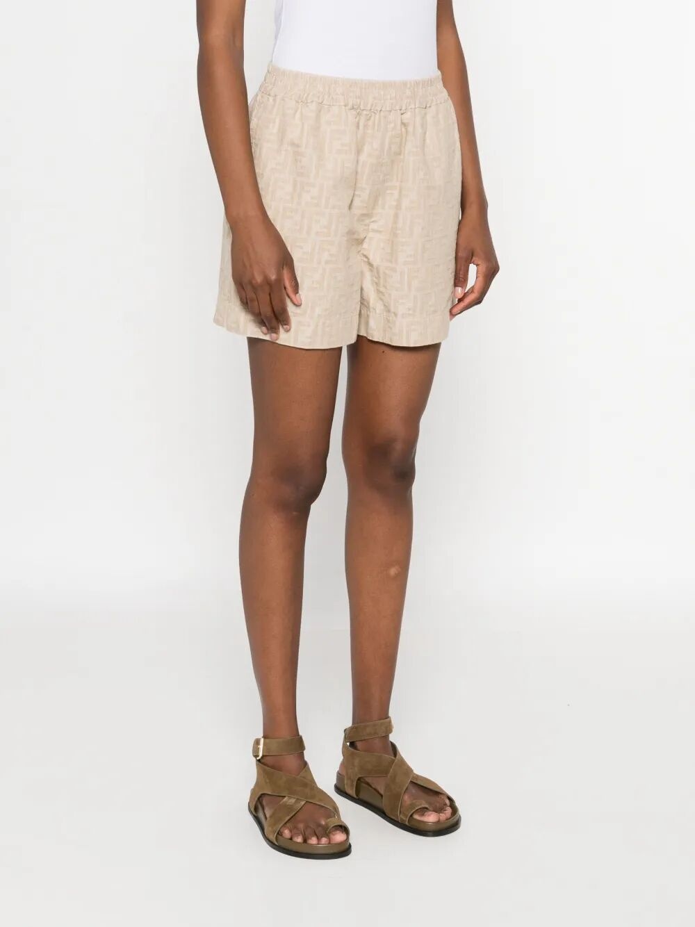 Ff Chambray Shorts - 4