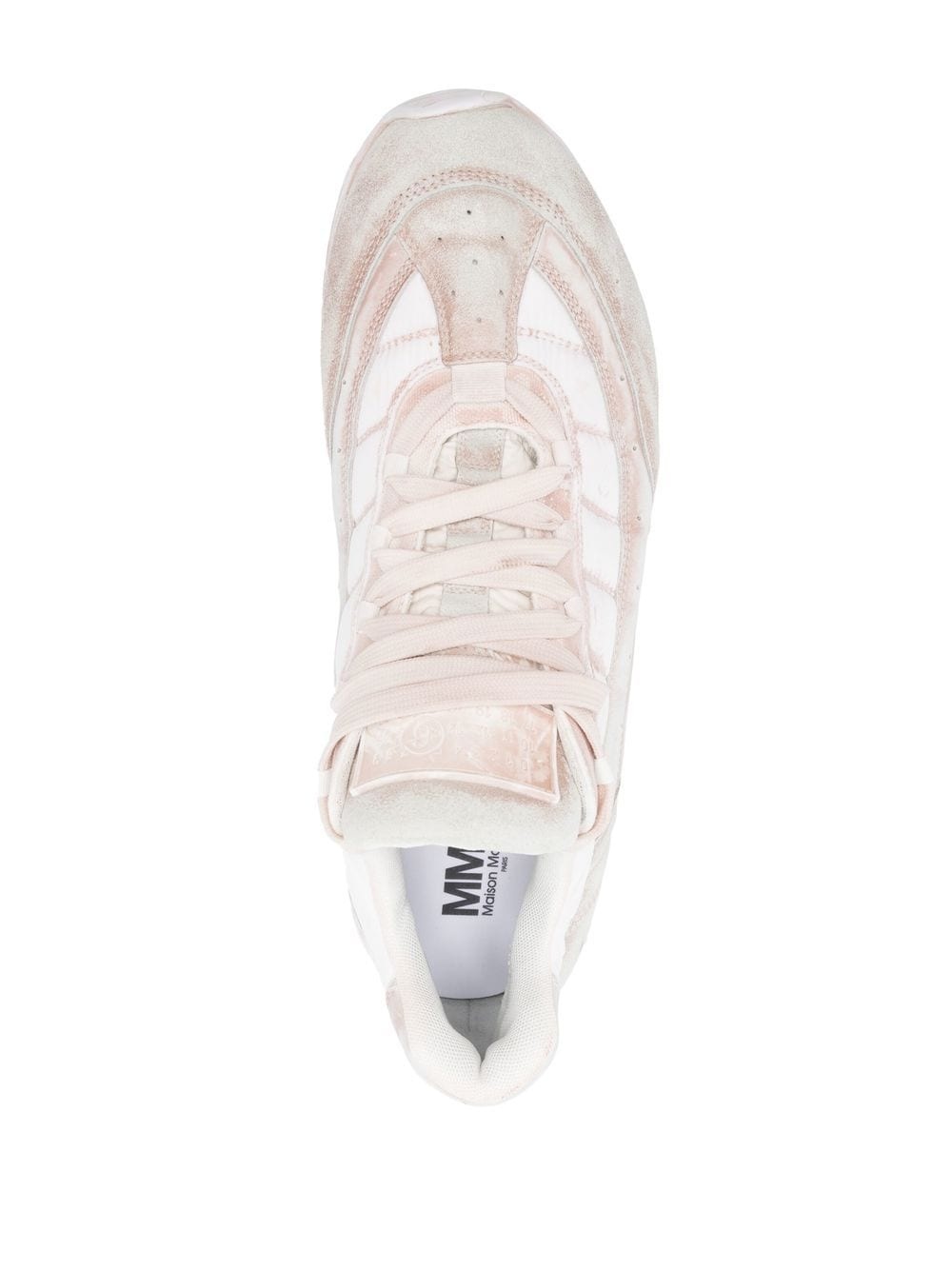 distressed-effect low-top sneakers - 5