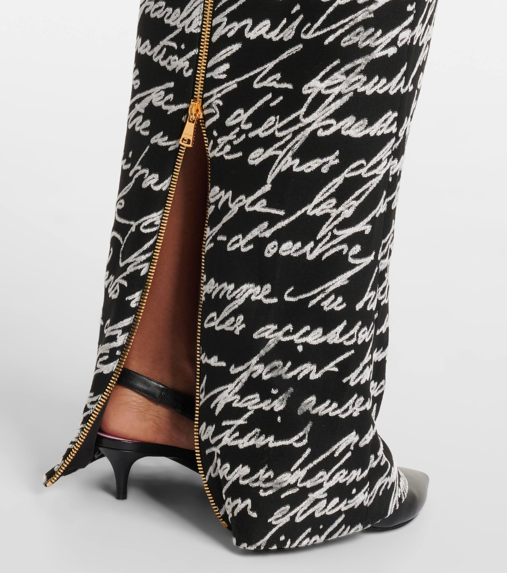 Love Letter jacquard gown - 5