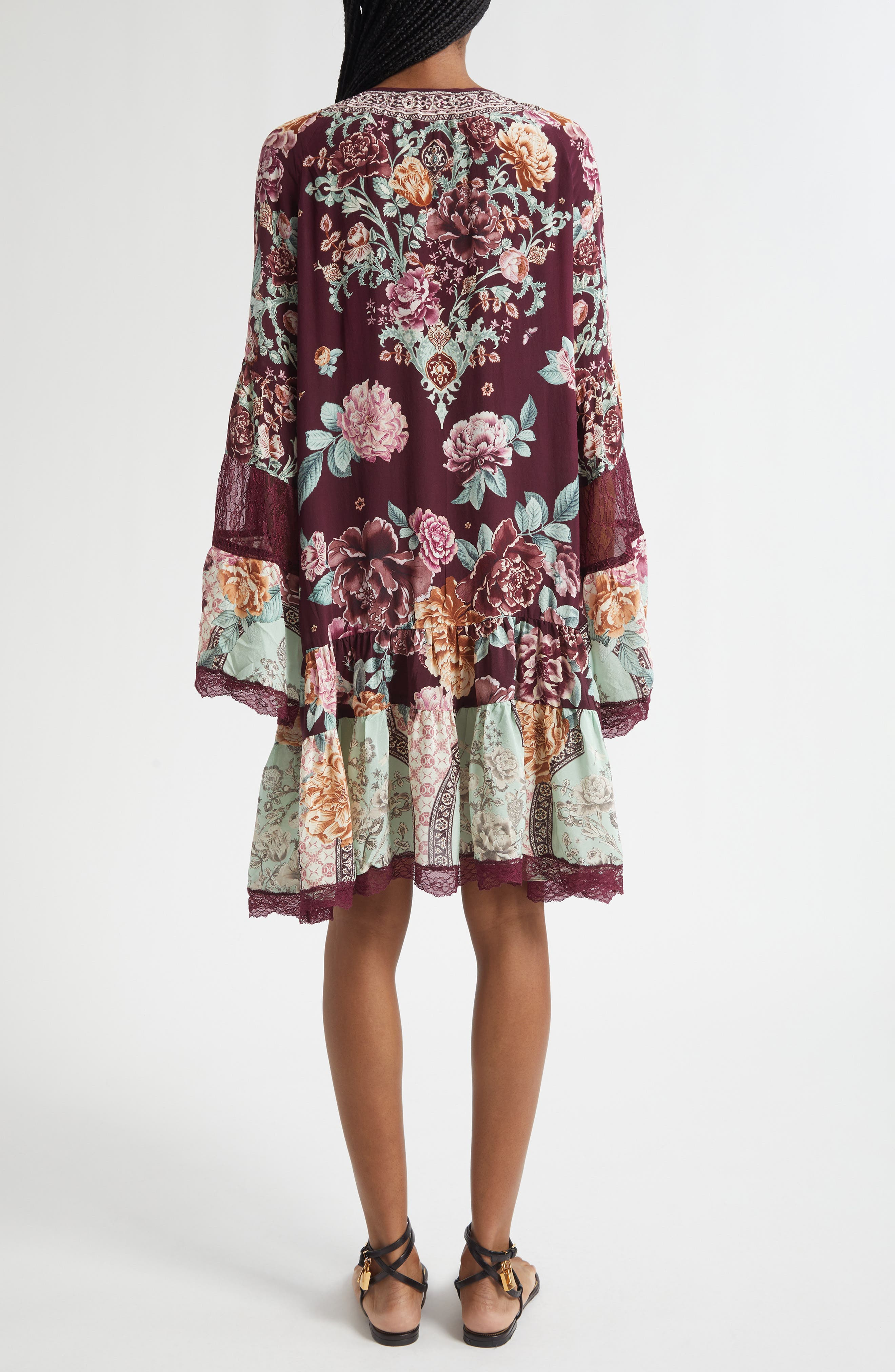 Camilla If These Tiles Could Talk Long Sleeve Tiered Dress at Nordstrom - 2