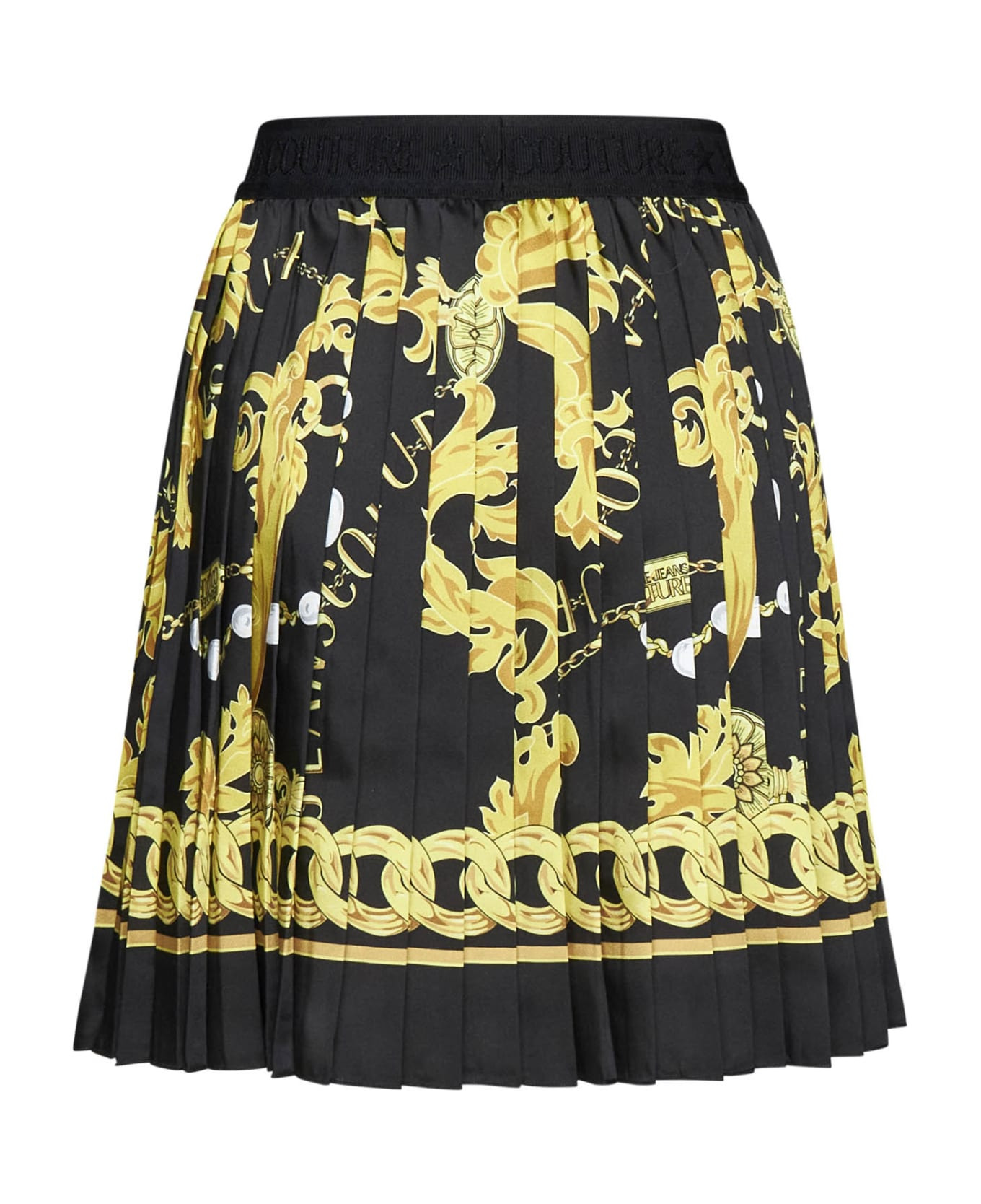 Chain Couture Pleated Skirt - 2