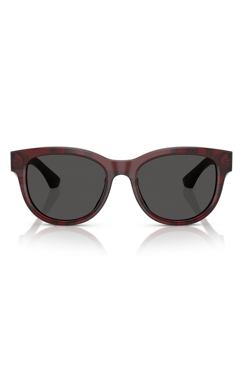 burberry 54mm Round Sunglasses in Matte Red 1