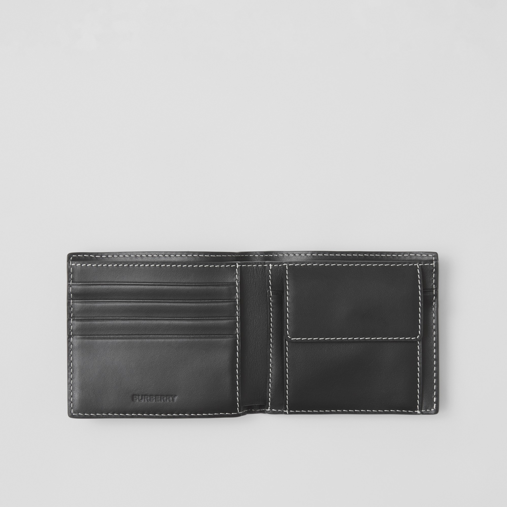 Exaggerated Check Bifold Coin Wallet - 2
