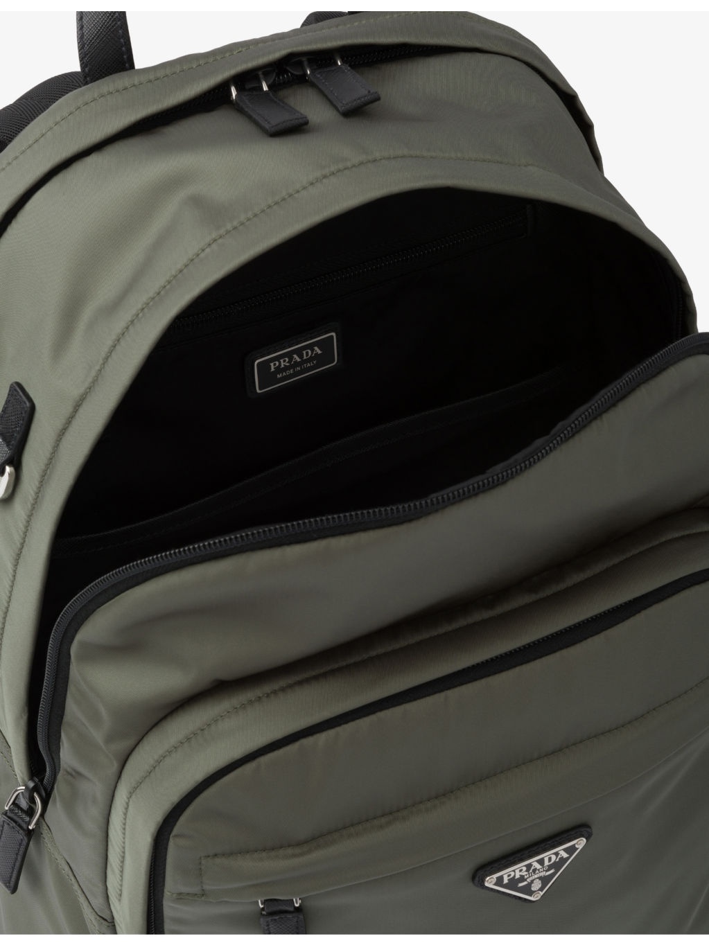 Re-Nylon and Saffiano Leather Backpack - 5