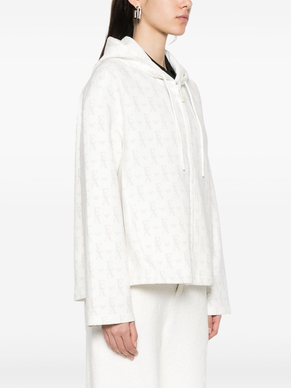 logo-print hoodie - 3