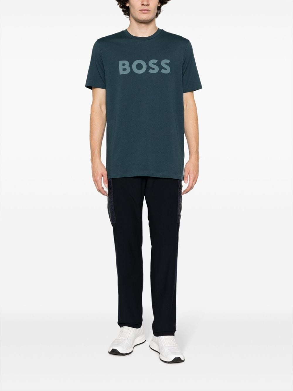 logo-print cotton T-shirt - 2