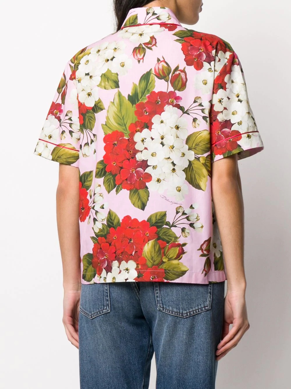 floral-print shirt - 4