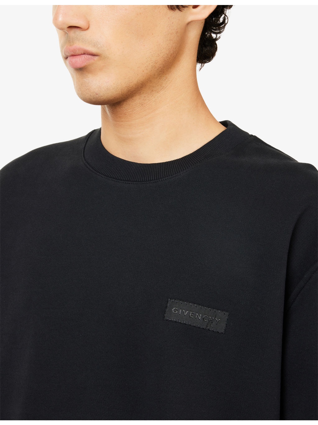 Regular-Fit Embroidered-Patch Cotton-Jersey Sweatshirt - 5