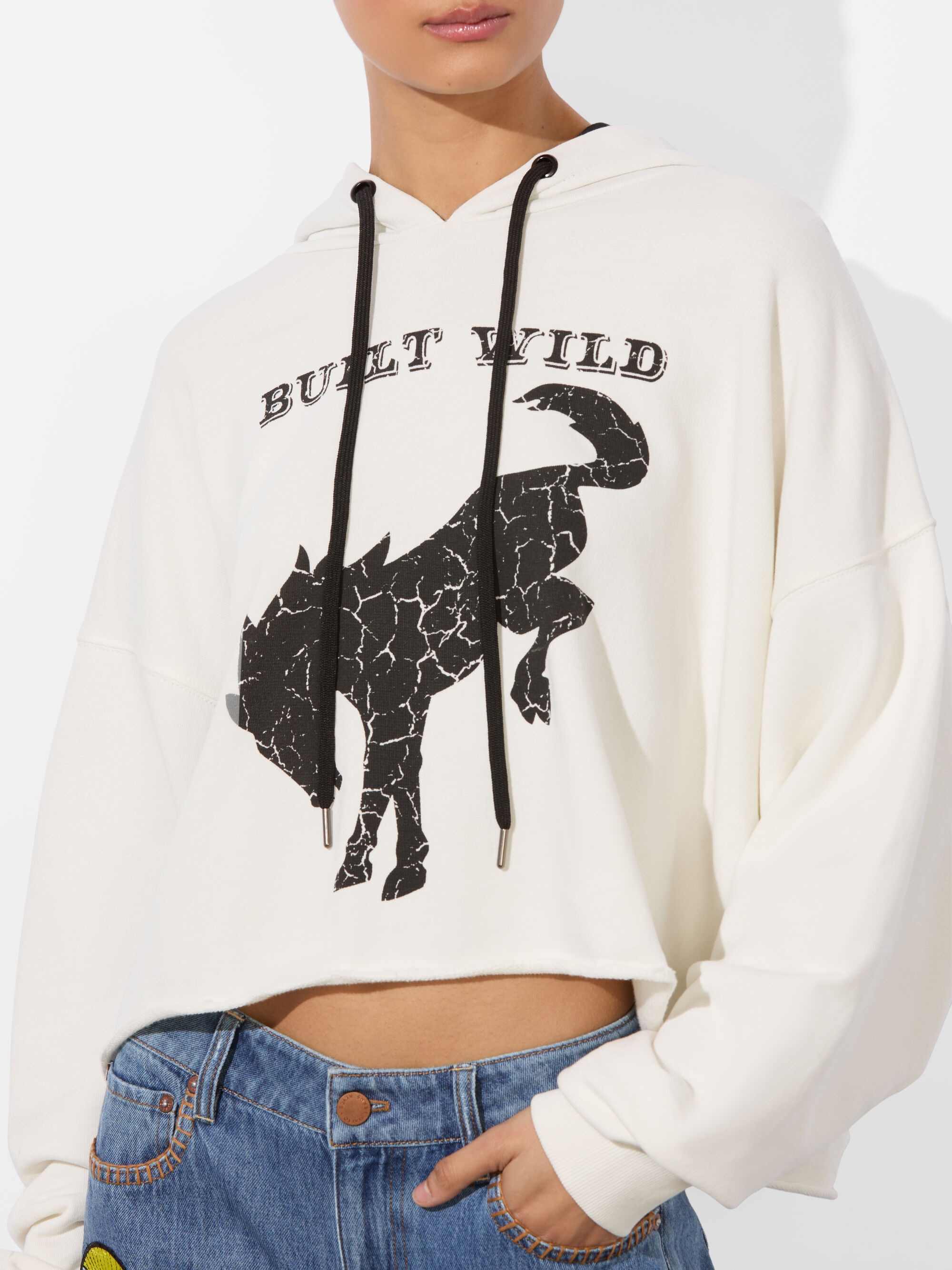 A+O X BRONCO SUNNY CROPPED HOODIE - 5