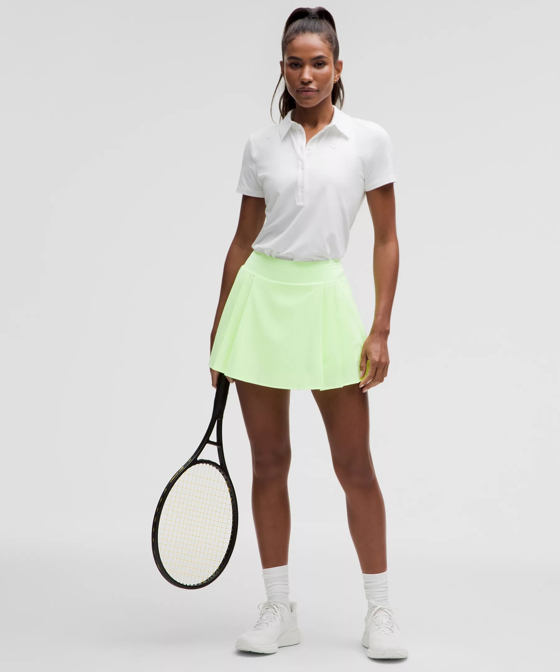 Side-Pleat High-Rise Tennis Skirt - 7