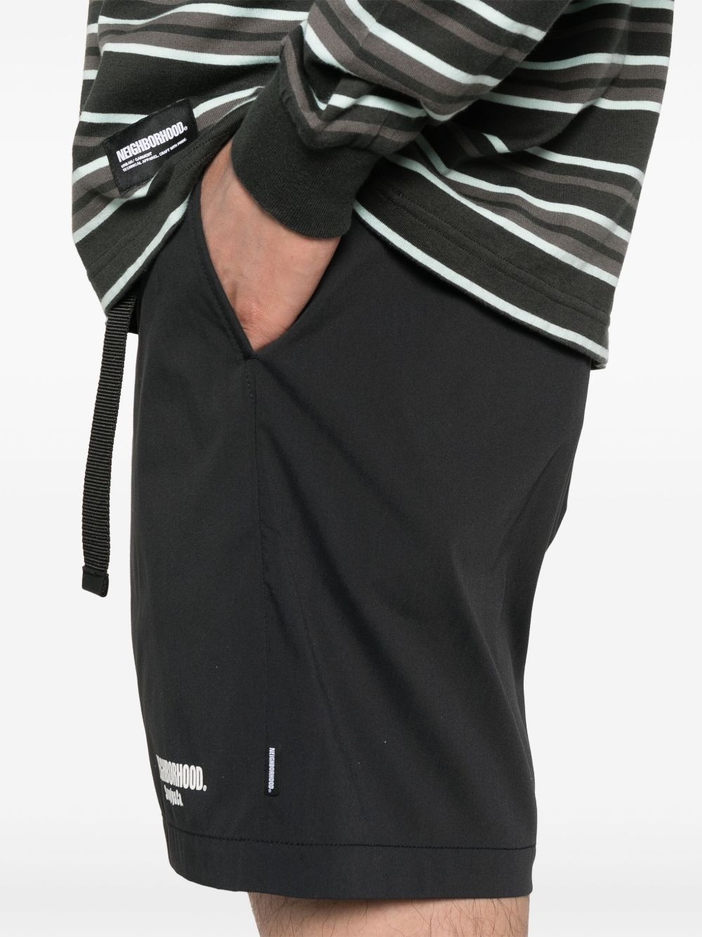 logo-print shorts - 5