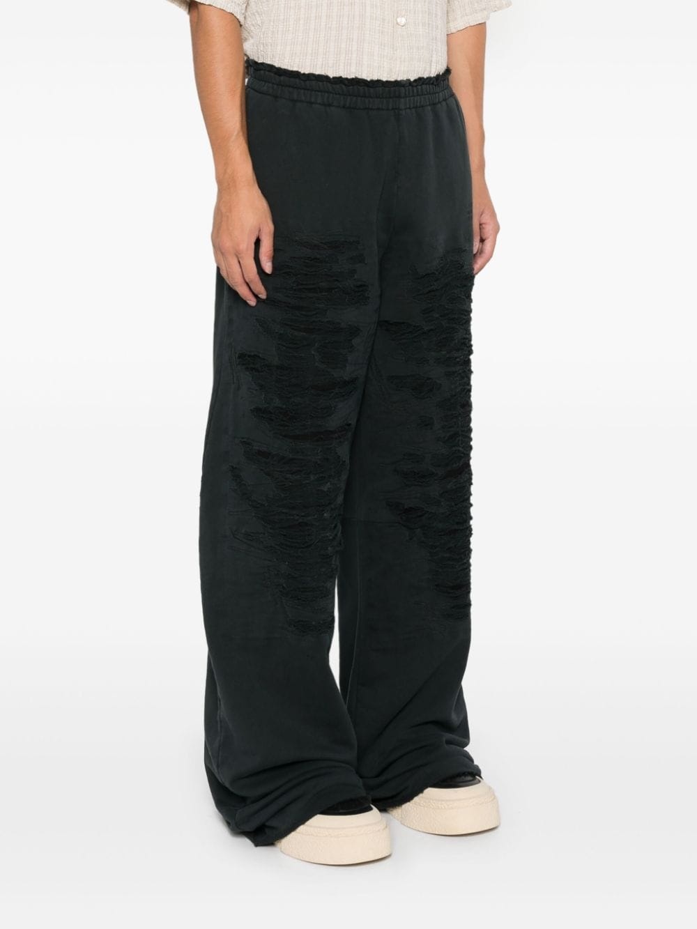 distressed track pants - 3