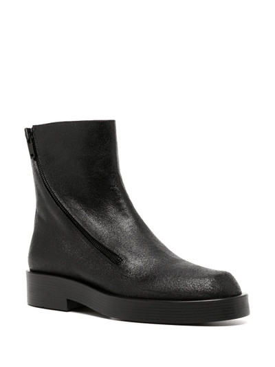 Ann Demeulemeester zip-up leather ankle boots outlook