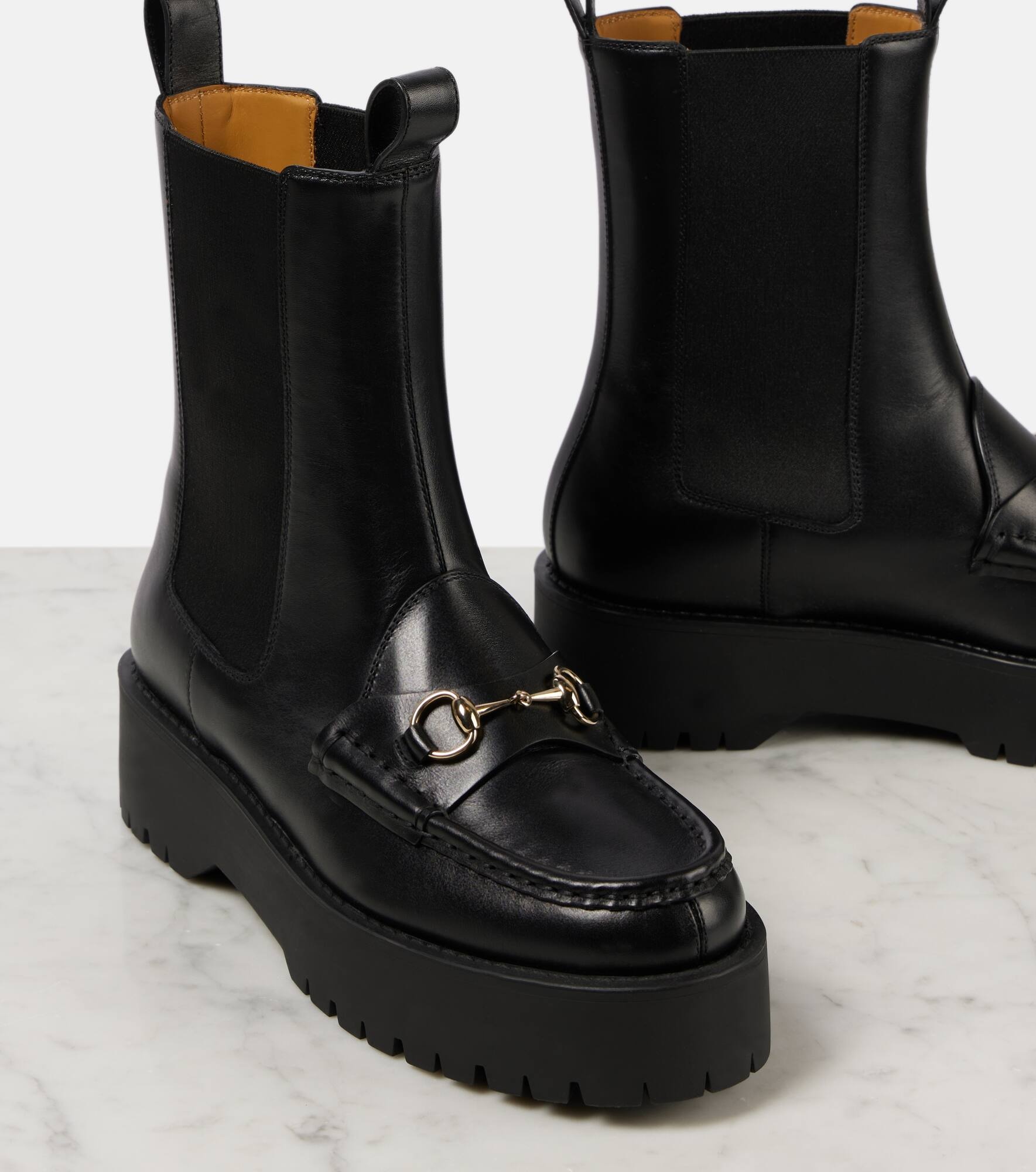 Horsebit leather Chelsea boots - 5