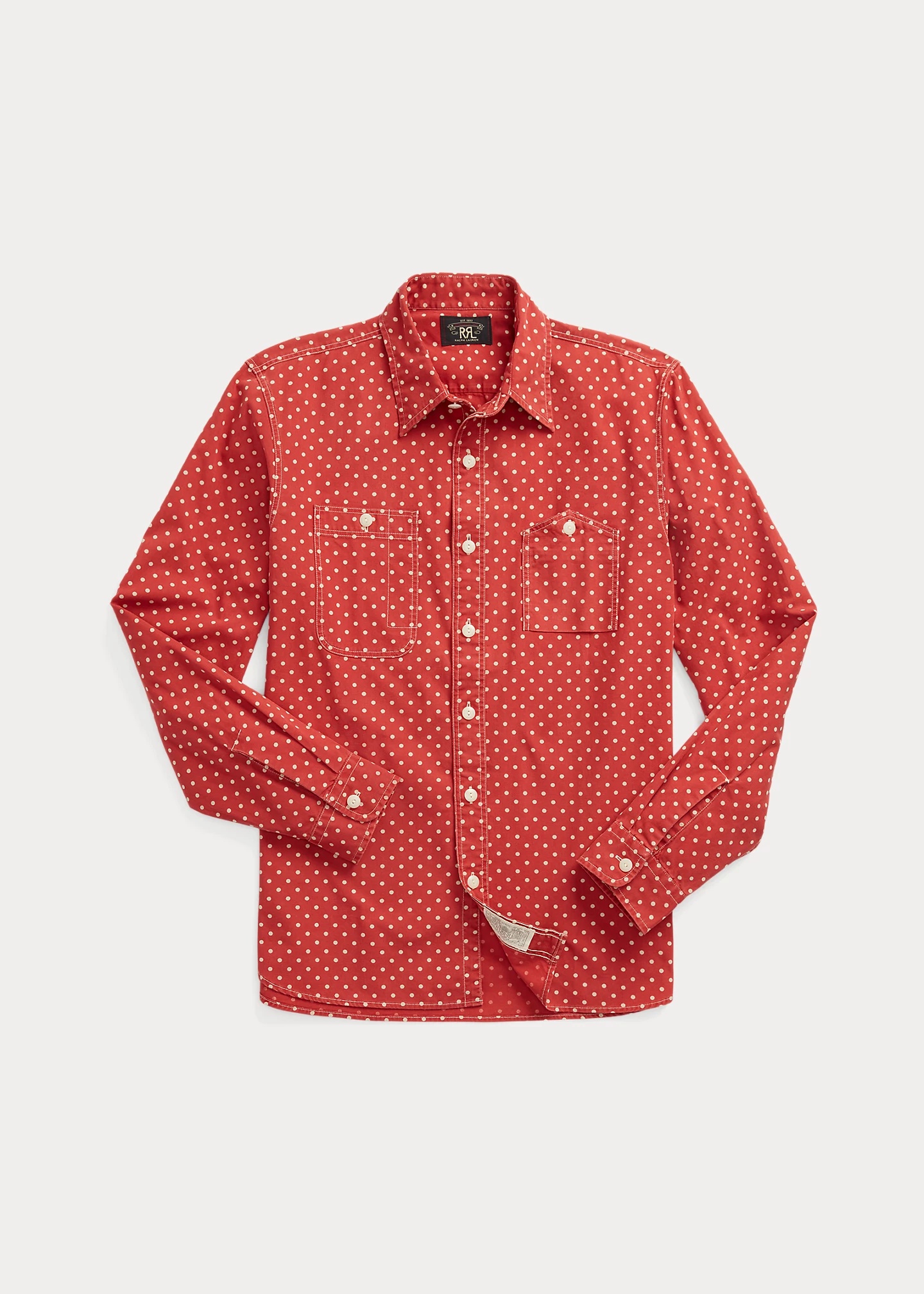 Polka-Dot Woven Workshirt - 1