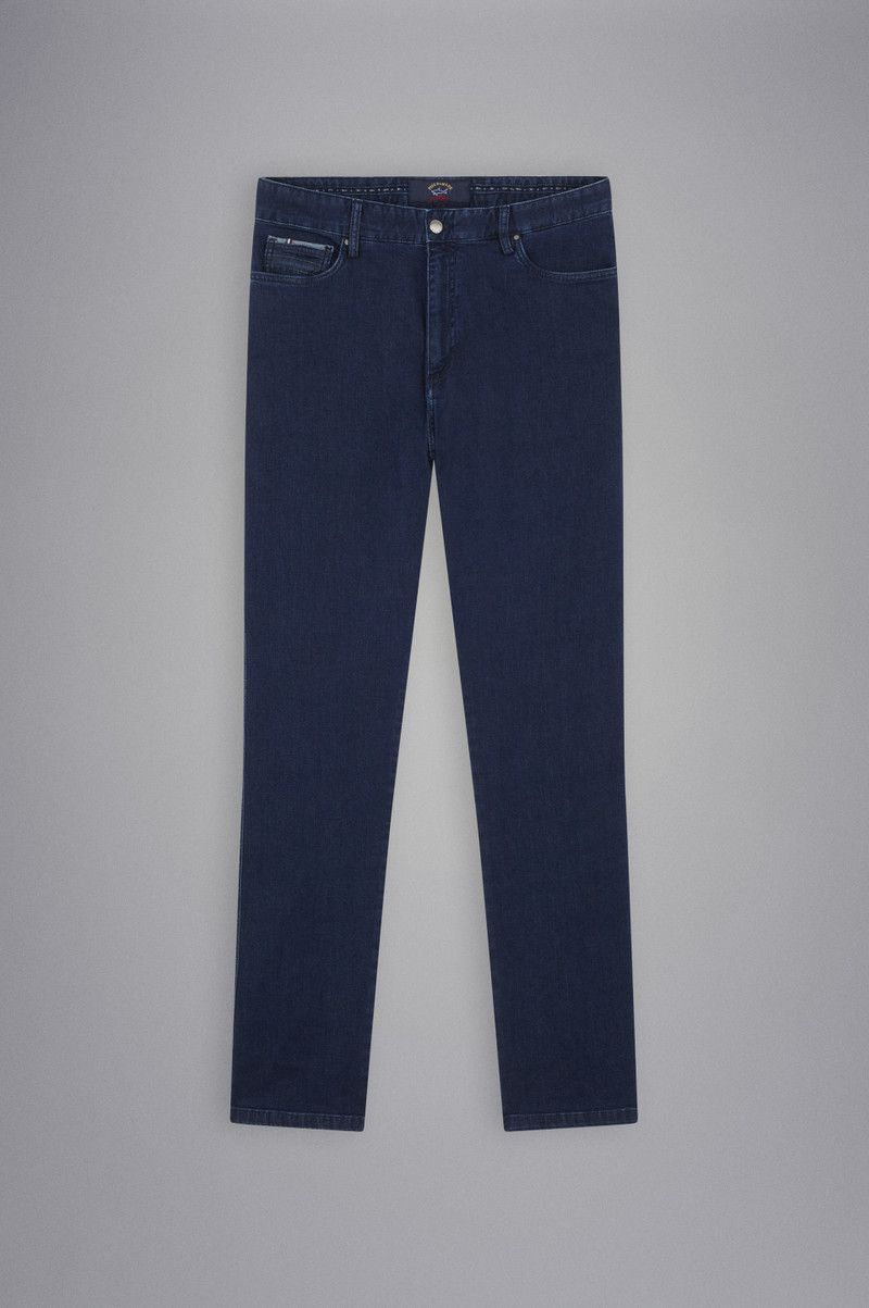 STRETCH COTTON DENIM JEANS 1