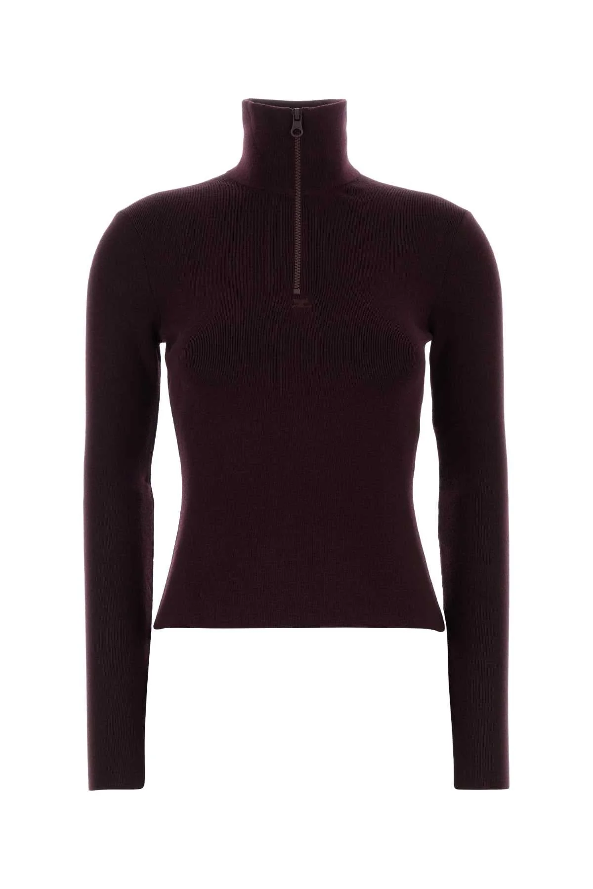 Courreges Women Grape Wool Sweater - 1