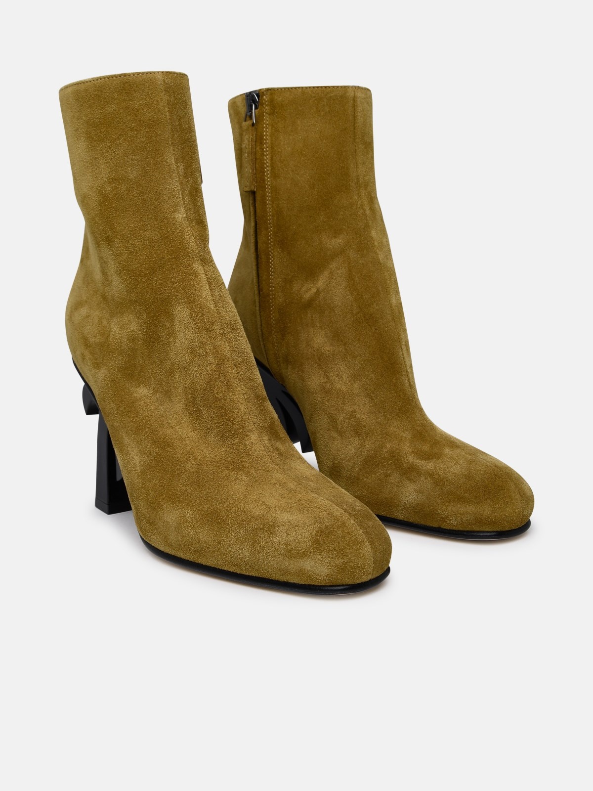 Beige suede ankle boots - 2