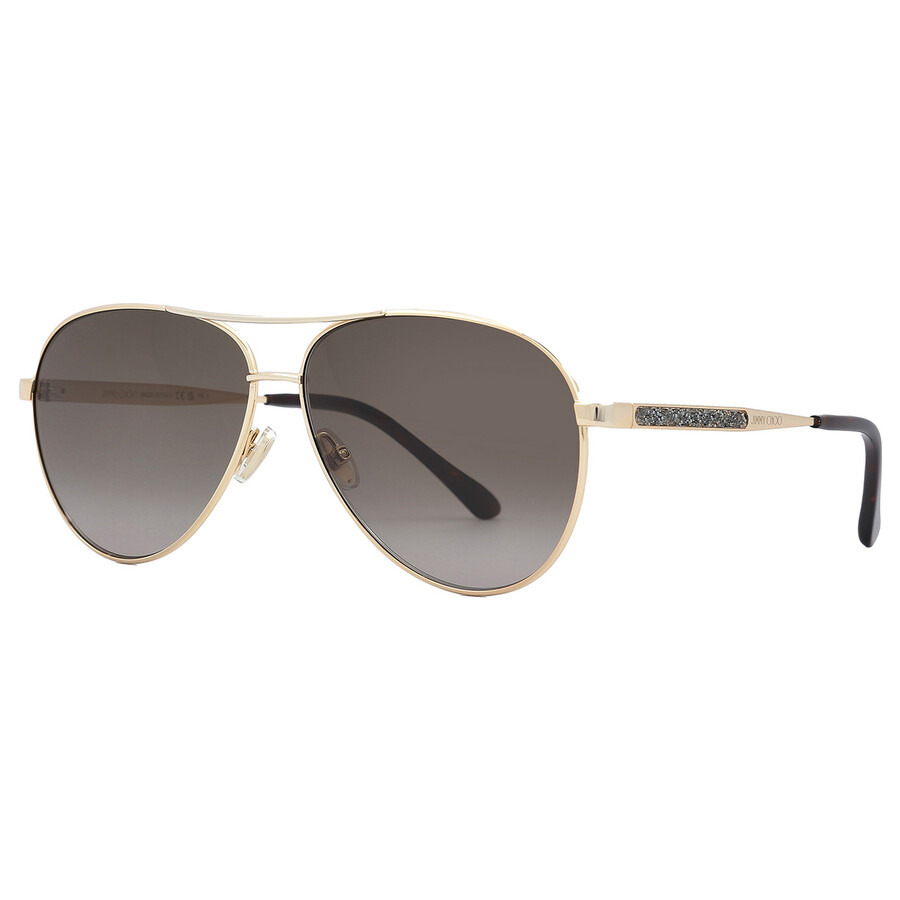 Jimmy Choo Brown Gradient Pilot Ladies Sunglasses JIMENA/S 006J/HA 60 - 3