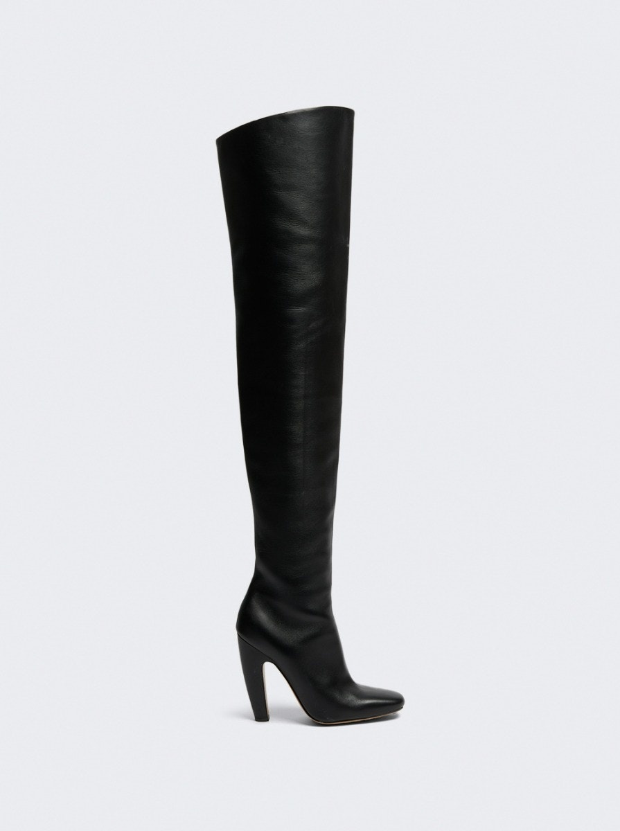 Canalazzo Over-the-knee Boot Black - 1