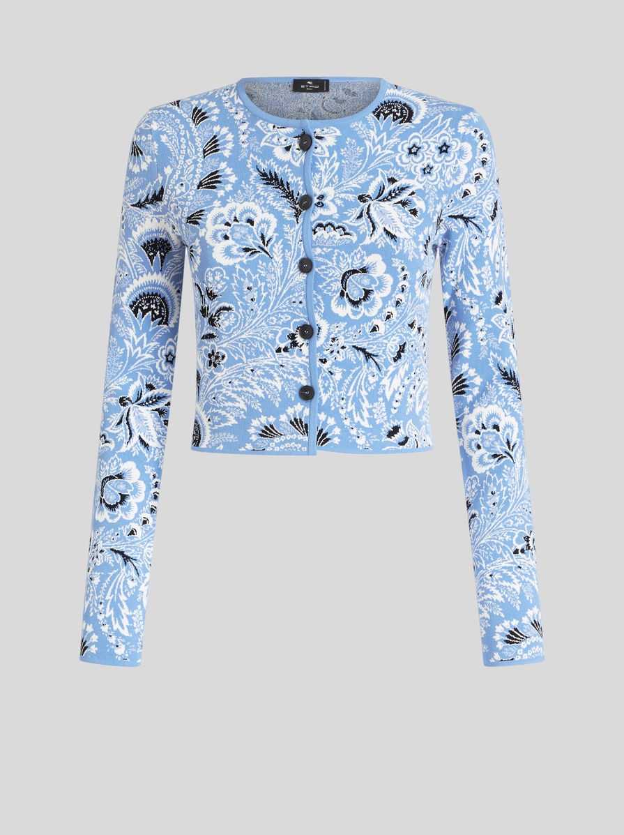 PAISLEY JACQUARD CARDIGAN - 1