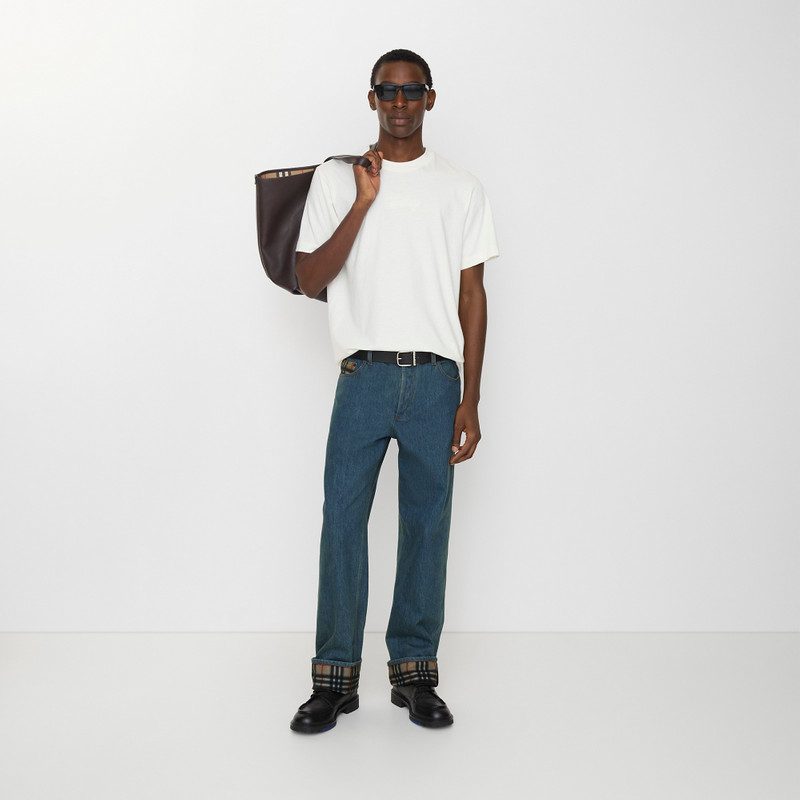Burberry Straight Check Turn-up Jeans outlook
