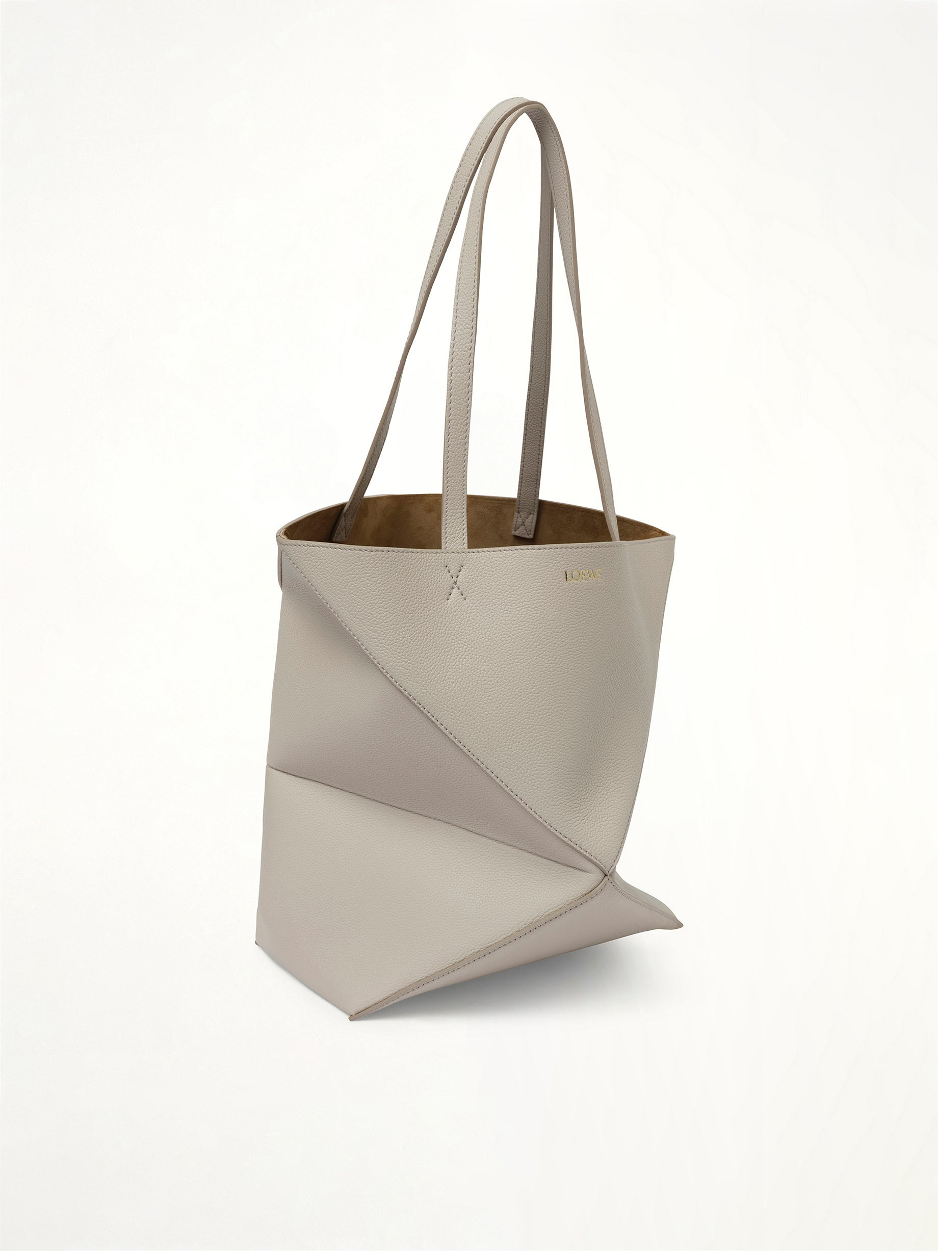 Puzzle Fold Tote Medium in Light Ghost - 2