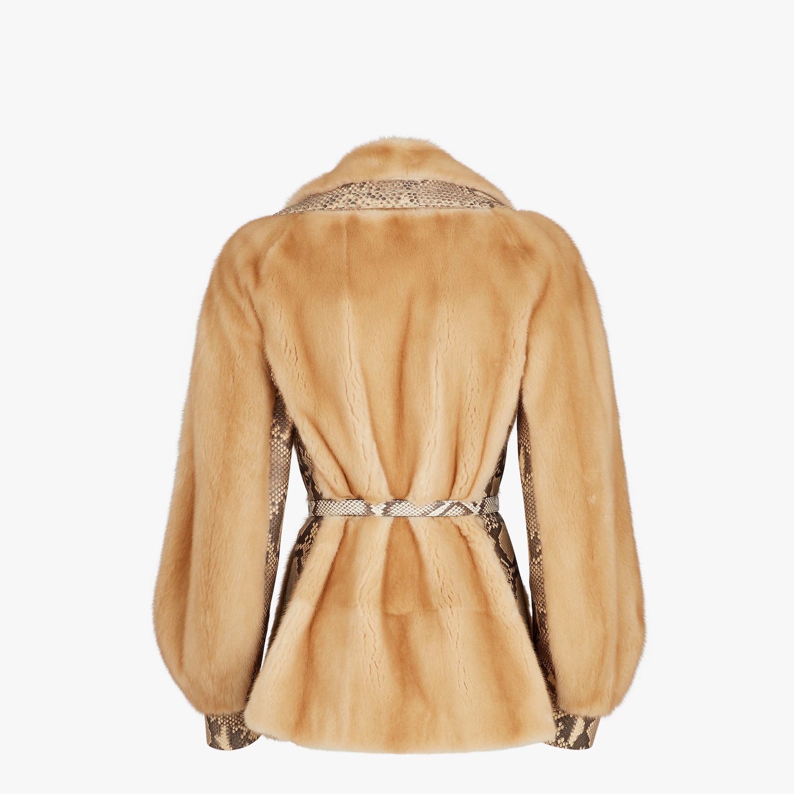 Brown mink jacket - 2
