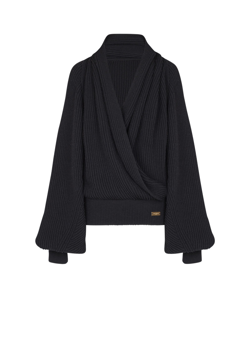 Oversized knit hoodie 1