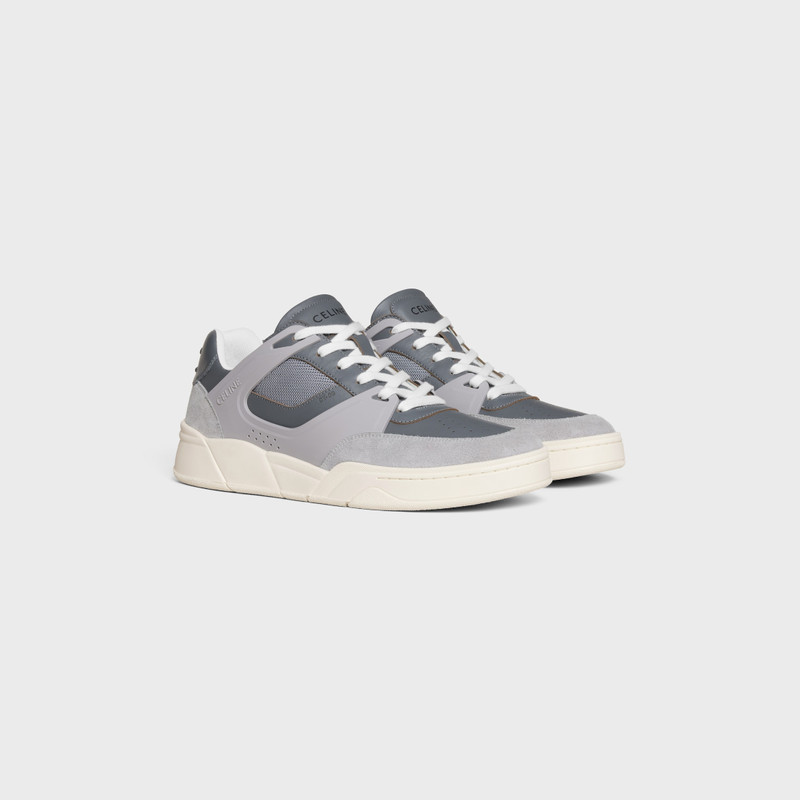 CELINE TRAINER CT-09 LOW LACE-UP SNEAKER IN SUEDE CALFSKIN, CALFSKIN AND MESH 2