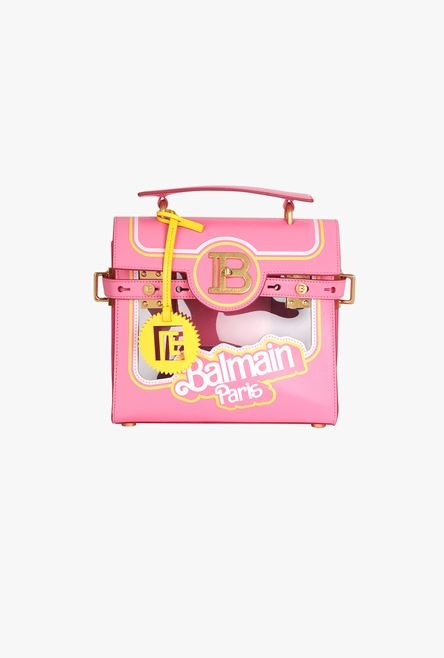 Balmain x Barbie - Pink calfskin B-Buzz 23 bag - 4