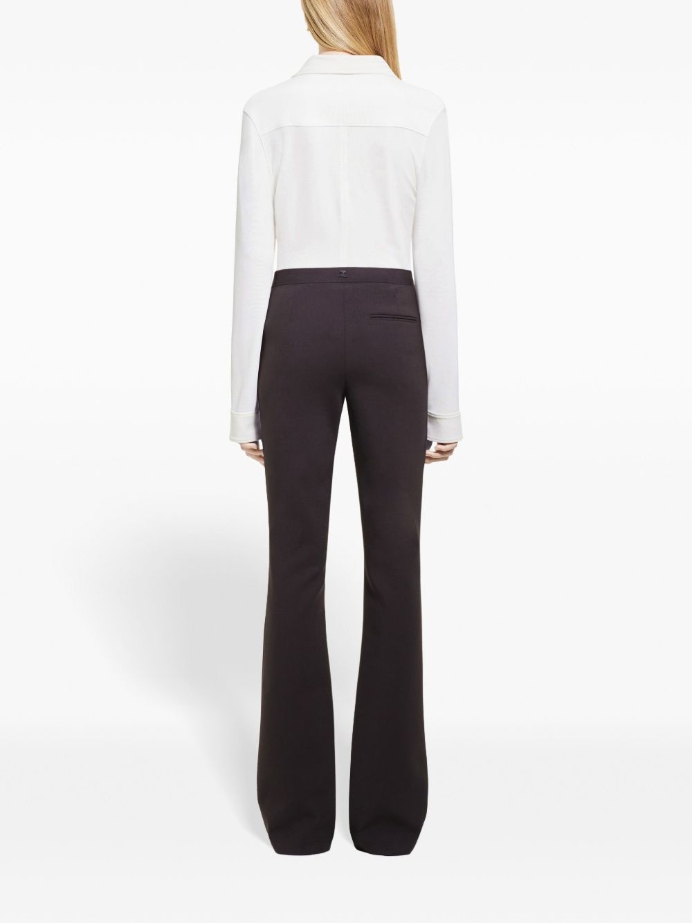Oblique tailored trousers - 4