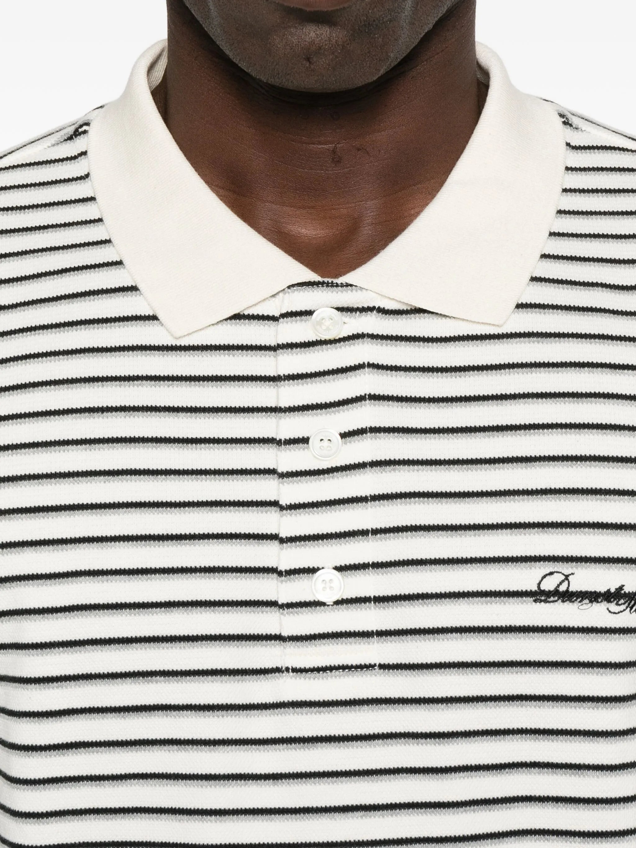 Dunst Striped Long-sleeve Polo Shirt - 3