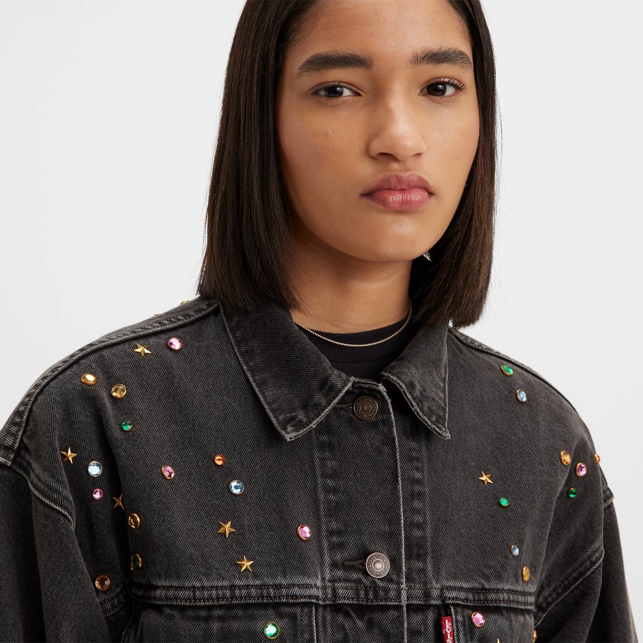 90S STUDDED TRUCKER JACKET - 5