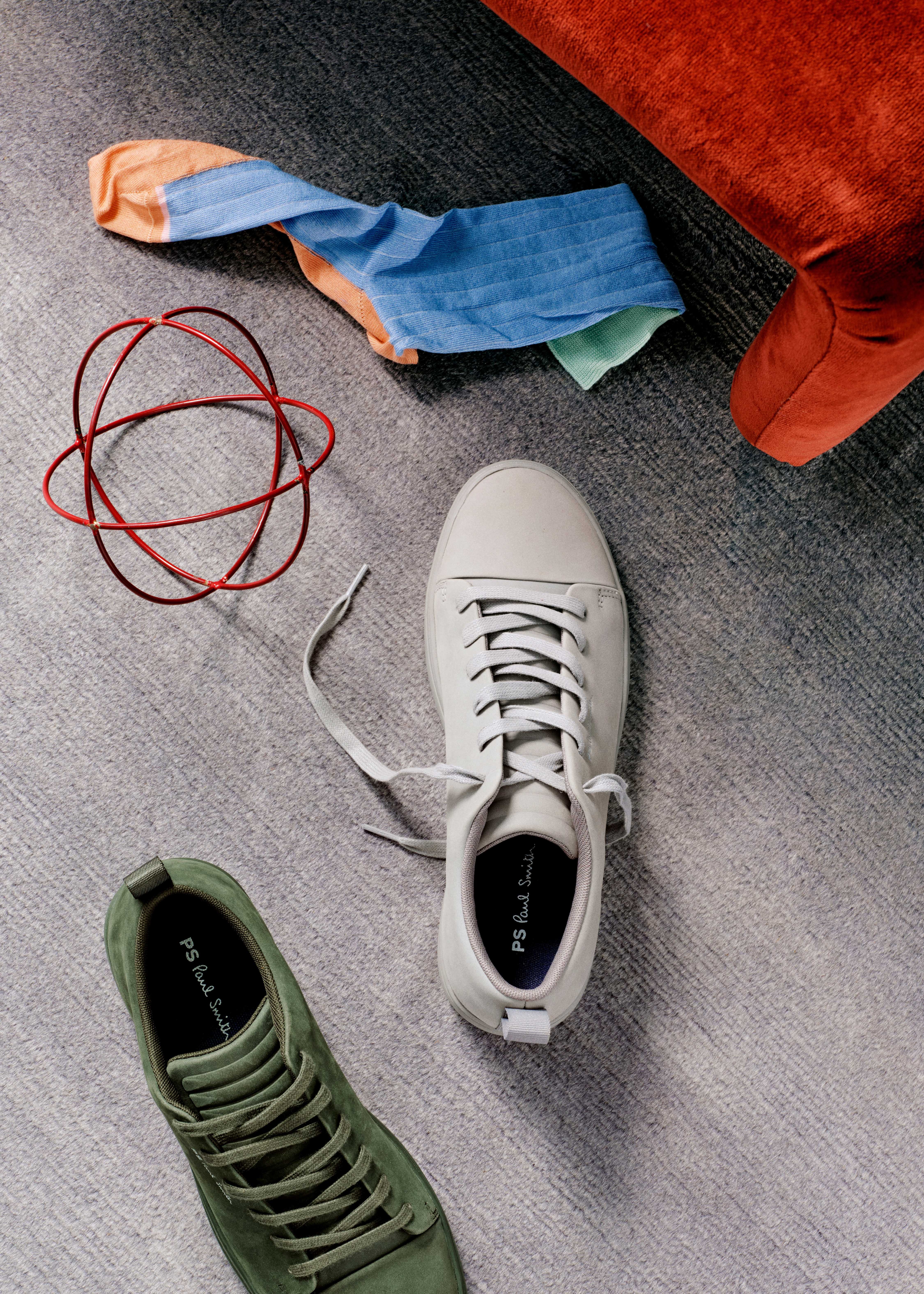 Grey Nubuck 'Lee' Trainers - 2