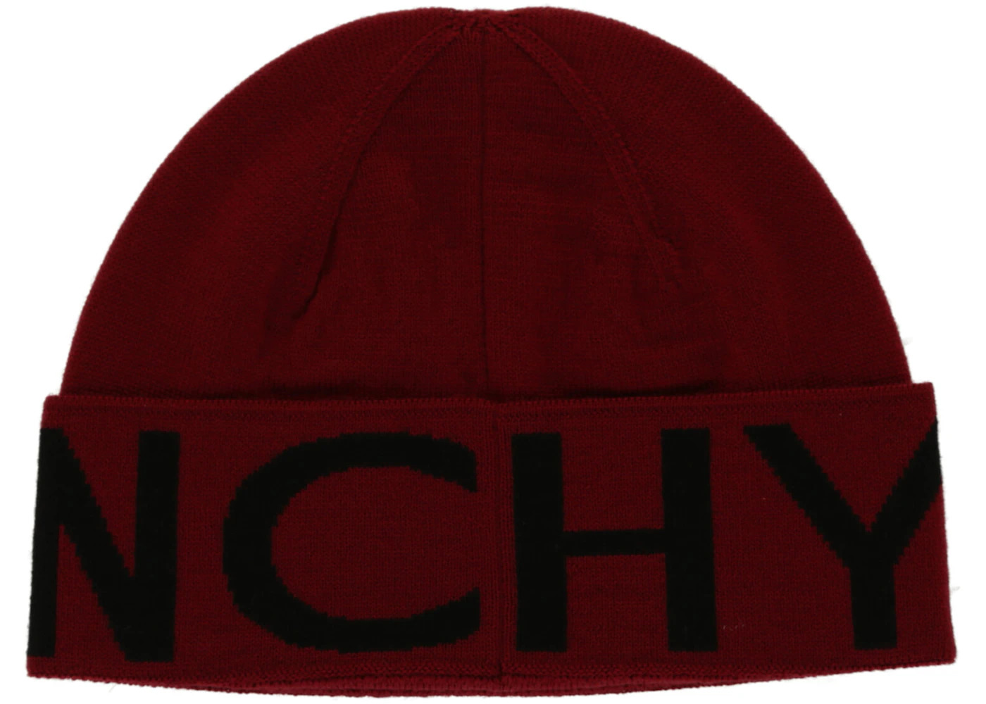 Givenchy Jacquard Logo Beanie Red Black - 2