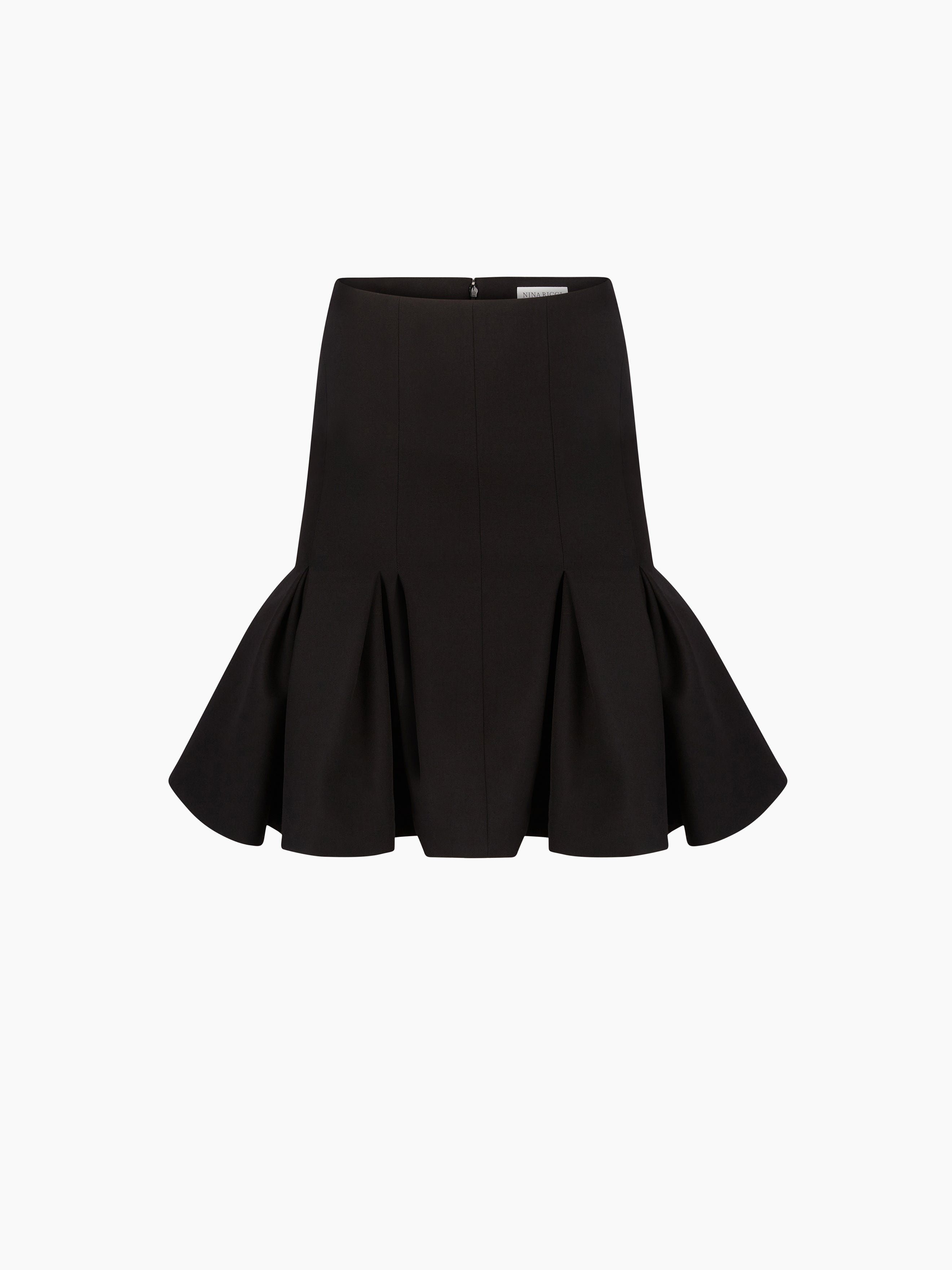 WOOL PEPLUM MIDI SKIRT - 5