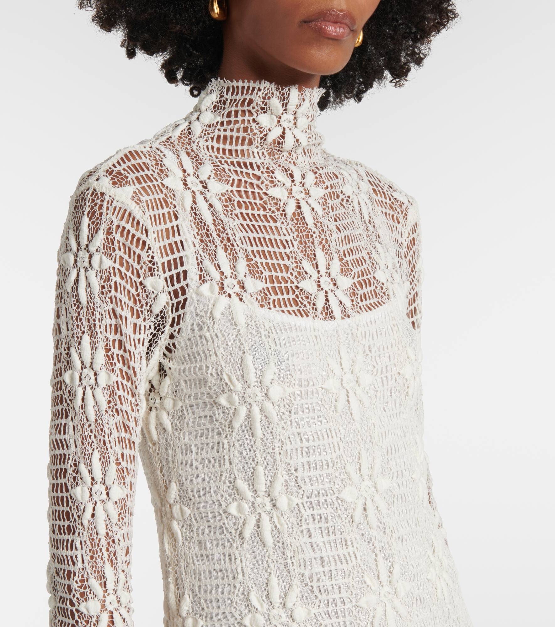 Talia floral lace maxi dress - 4