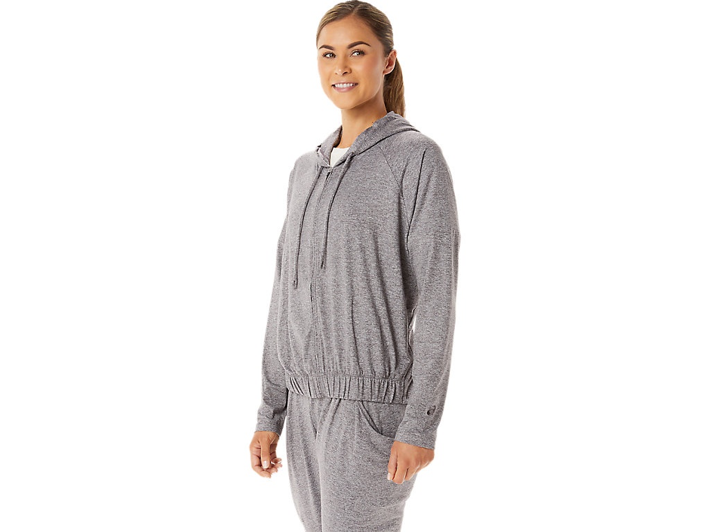 WOMEN'S SOFT STRETCH KNIT FULL ZIP HOODIE - 3