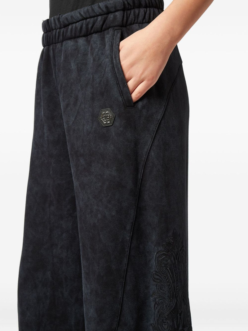 embroidered panelled track pants 5