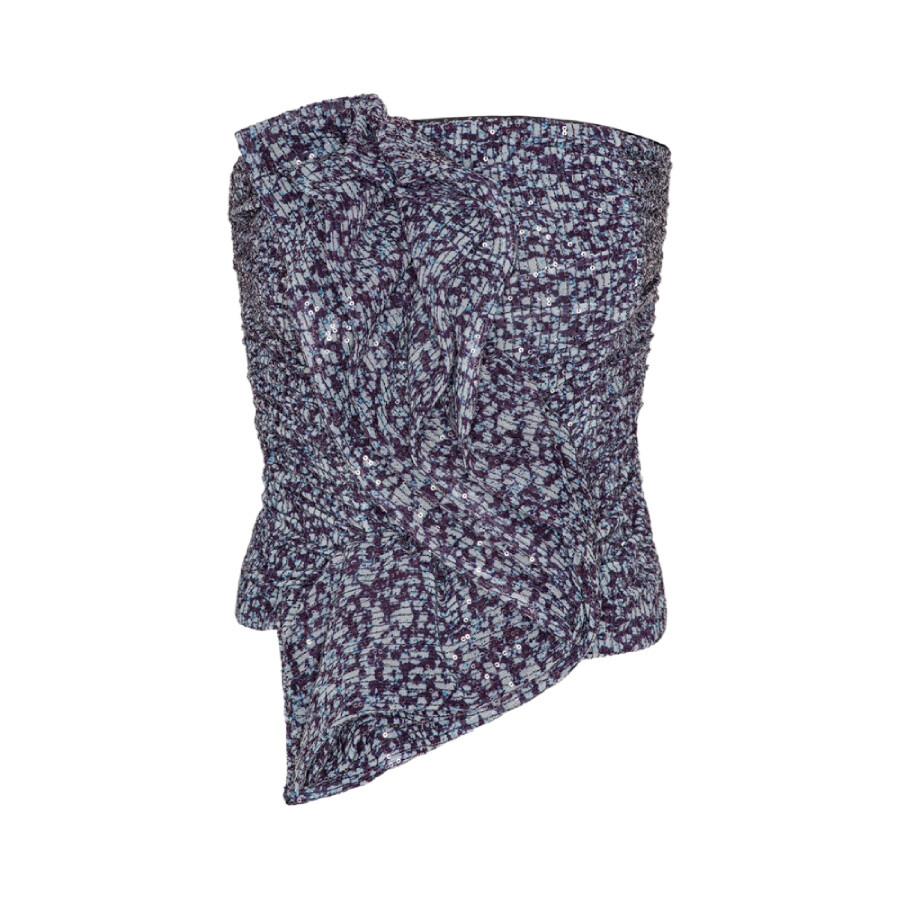 Rotate Cropped Ruffle Strapless Top - 5