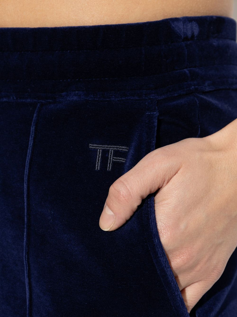 drawstring-fastening panelled trousers 5