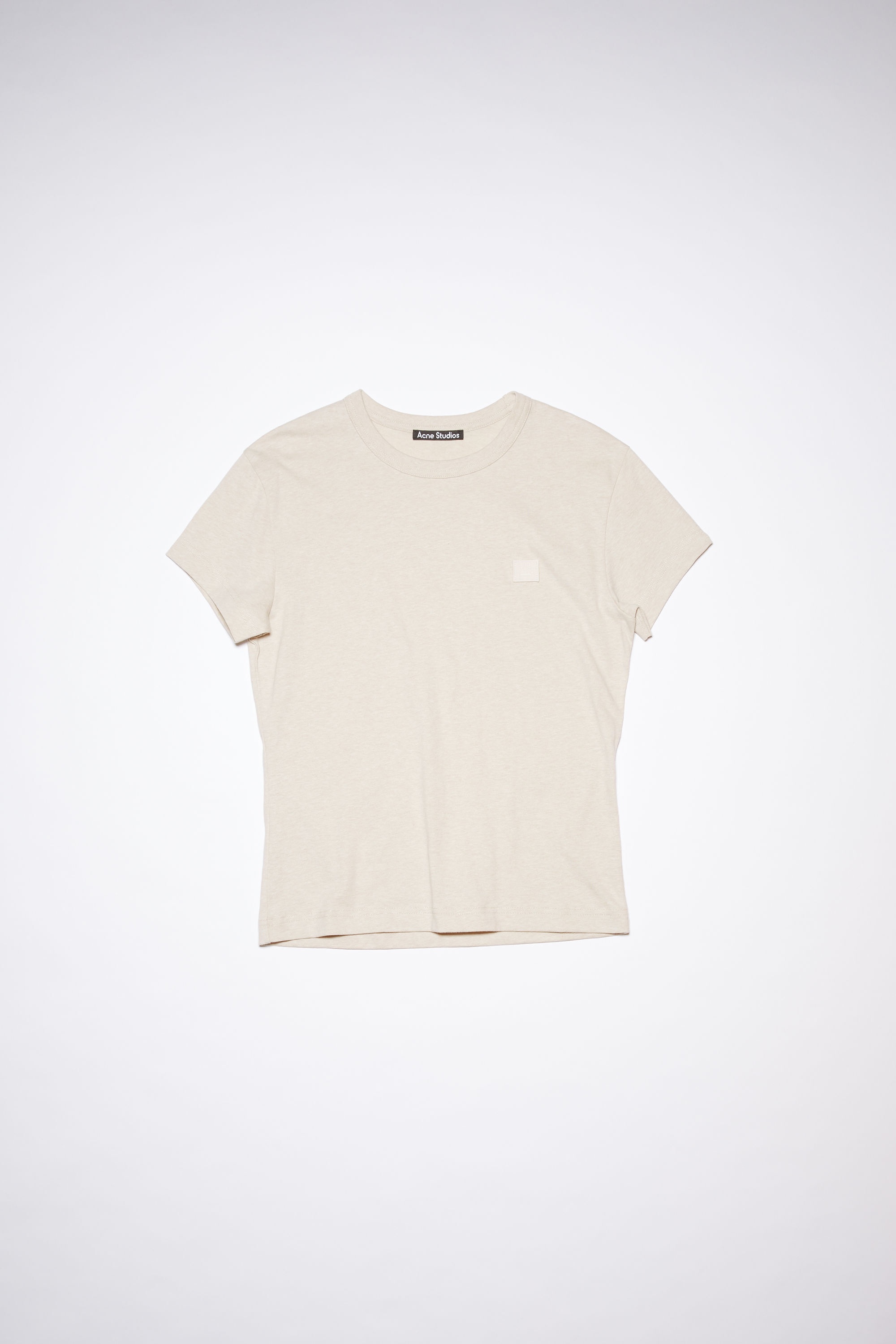 Crew neck t-shirt - Oatmeal melange - 4
