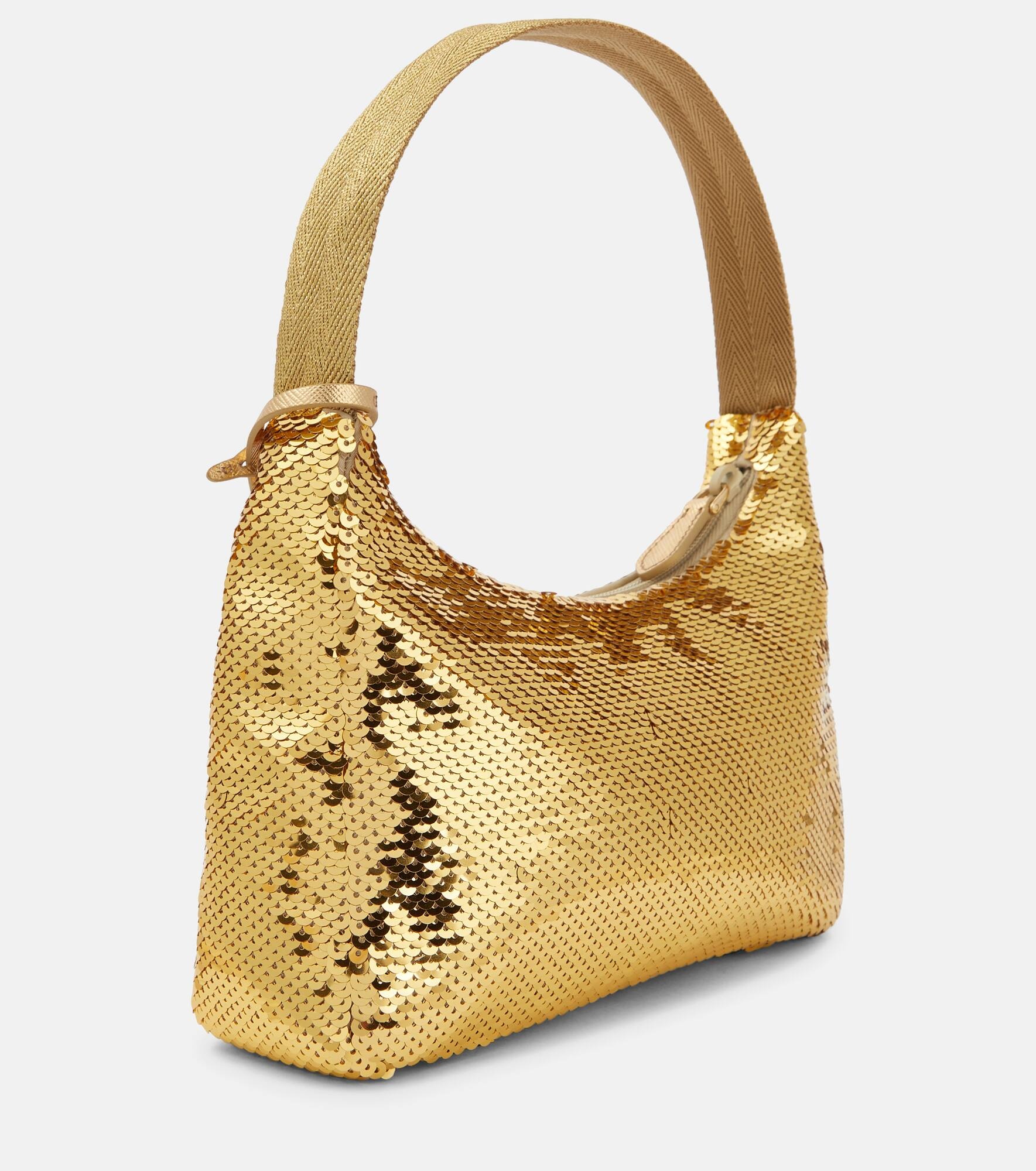 Re-Edition 2000 Mini sequined shoulder bag - 4