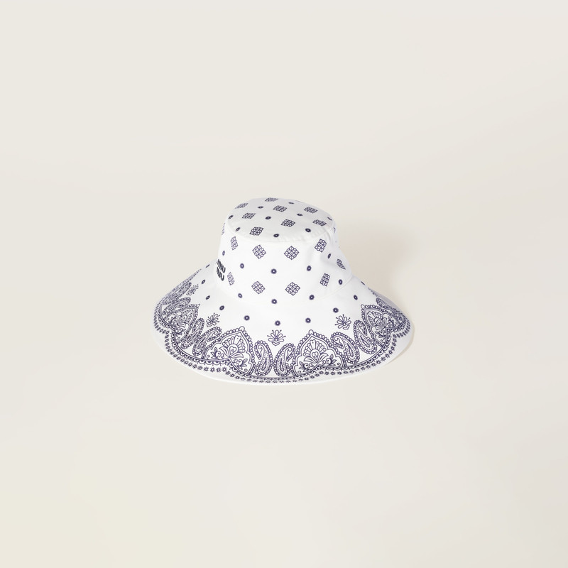 Printed cotton hat 1