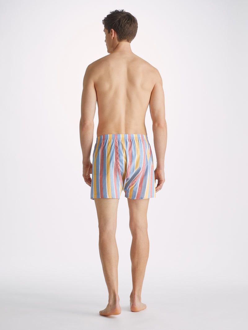 Men's Classic Fit Boxers Amalfi 19 Cotton Batiste Multi - 4