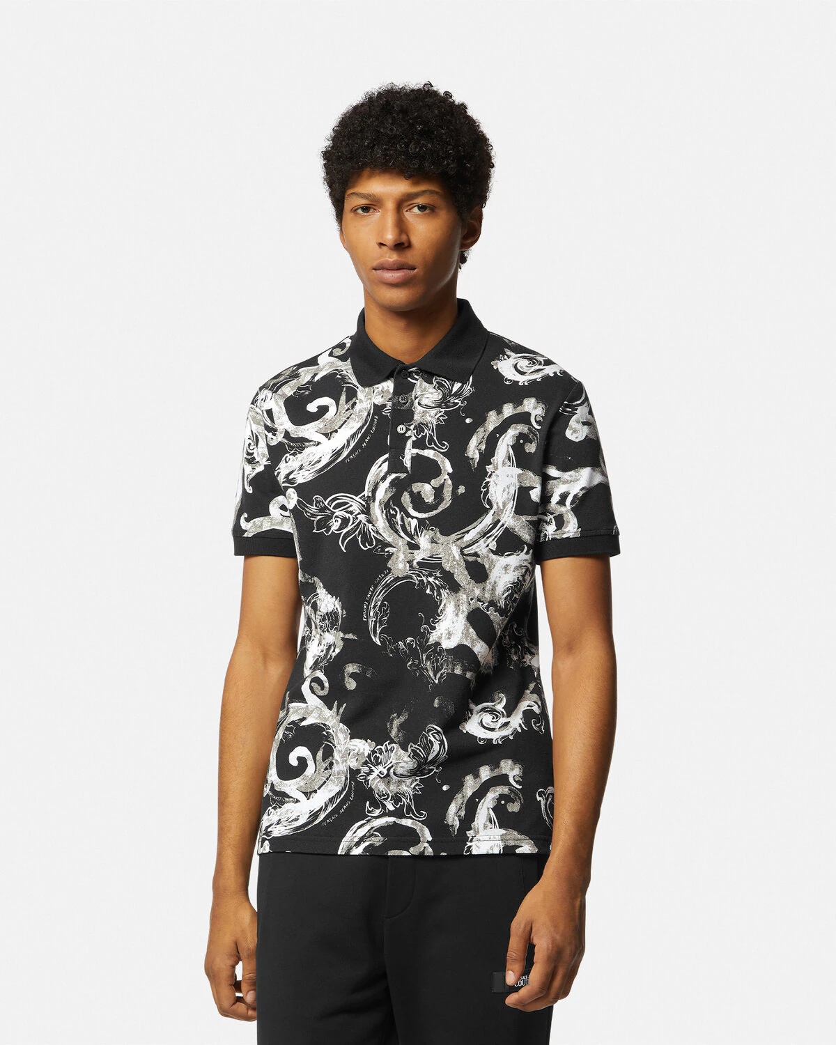 Watercolour Couture Polo Shirt - 4